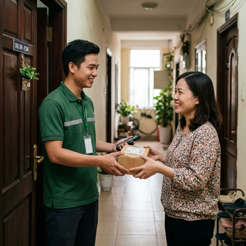Nhận hàng và kiểm tra